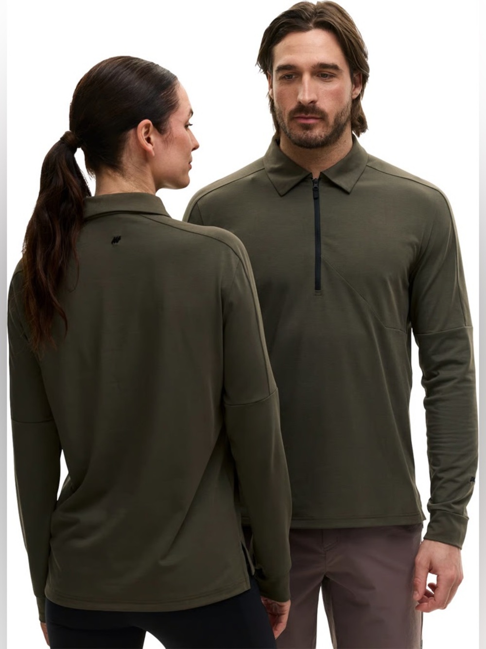 🍒 B115-PARMI LIFEWEAR  Free To Be Long Sleeve Polo - Unisex